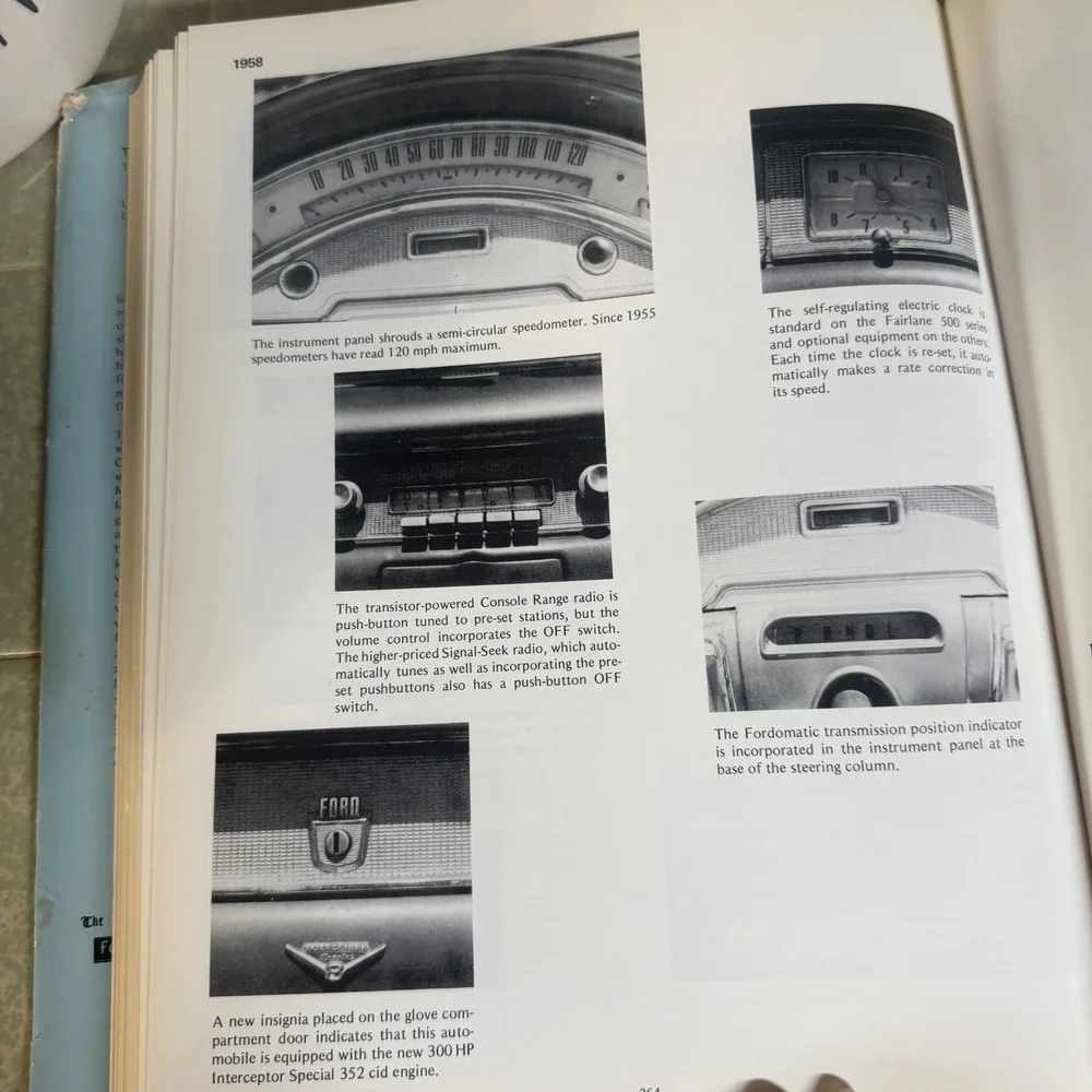The Nifty Fifties Fords Ray Miller 1974 Hardcover Illustrated History Book